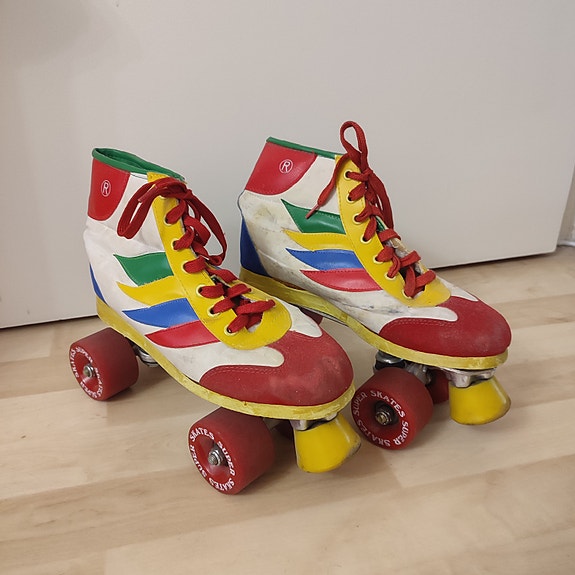 Retro vintage rullaluistimet