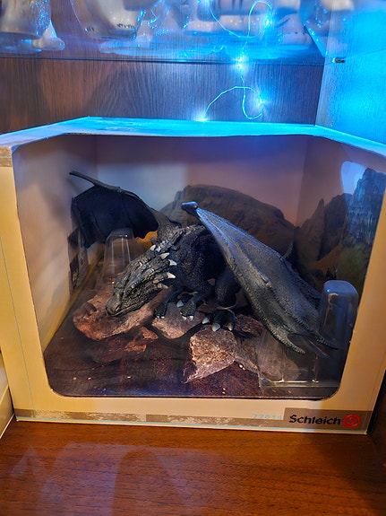 Schleich Antylar musta lohikäärme 72014 limited edition *erittäin harvinainen*