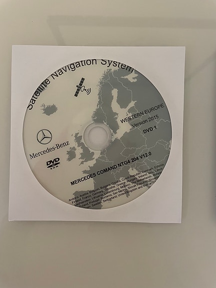 Mercedes-Benz COMAND NTG4 DVD navigointilevyt v12.0