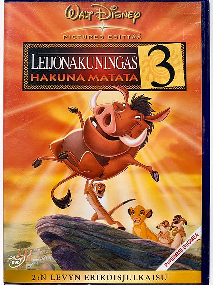 Leijonakuningas 3 Hakuna Matata DVD