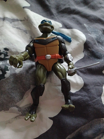 Ninja Turtles Leonardo  2008 toimintafiguuri miekalla