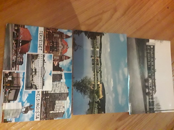 Eura,Helsinki,Kuopio,Kuusamo postikortti 1960-70 luku