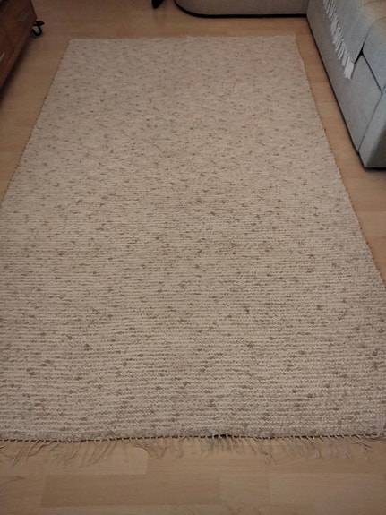 Iso räsymatto beige