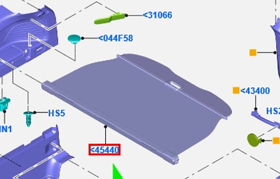 Ostetaan Ford Grand C-Max tavaratilan verho