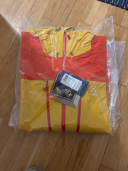 Haglöfs Roc Pro Gore-Tex takki L keltainen/punainen miehille