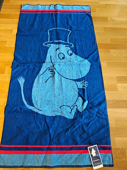 Muumi kylpypyyhe sininen