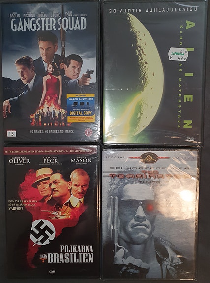 Uusia dvd elokuvia.