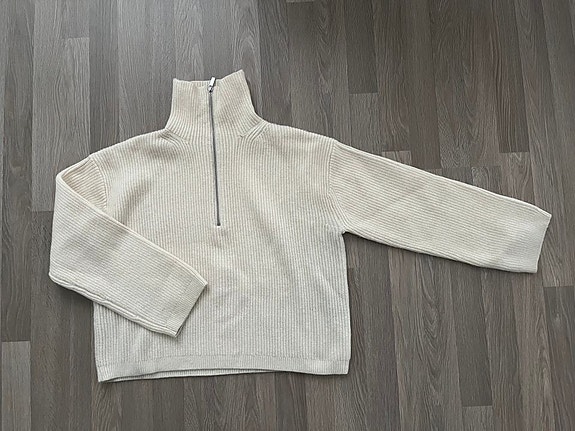 HM H&M neule villaneule S vetoketju