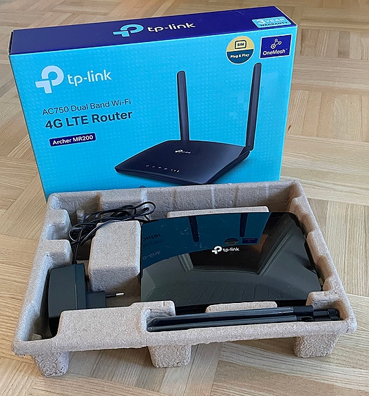 Jaa 4G yhteys kaikille laitteille, käyttämätön modeemi ja WiFi-tukiasema
