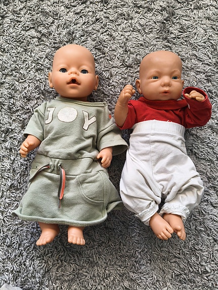 Baby Born nuket ja vaatteita