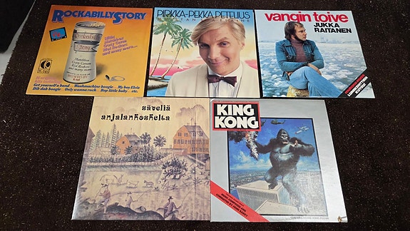 Vinyylipaketti Rockabilly Story Pirkka-Pekka Petelius King Kong yms.