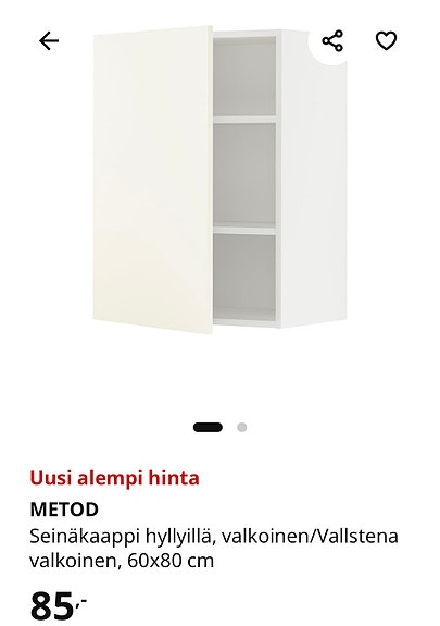 Keittiön yläkaappi