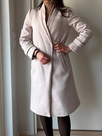 Filippa K beige pitkä takki XS-S
