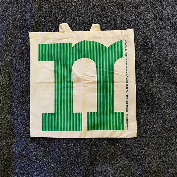 Marimekko kangaskassi vihreä-kuvioinen unisex
