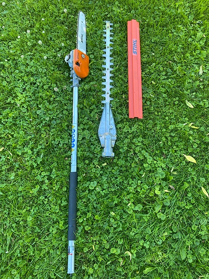 Stihl KM kobilaitteen pensasleikkuri- ja ketjusahalisäosa