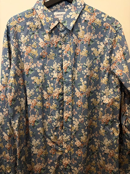 Libertys Floral Dress Shirt XL Tana Lawn Cotton.
