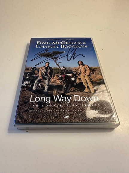 Signeerattu!! Long Way Down DVD-sarja Ewan McGregor & Charley Boorman