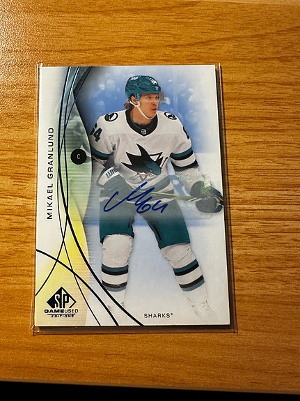 Upper Deck Mikael Granlund Autograph San Jose Sharks