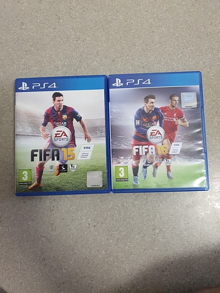 PS4 ja ps5 FIFA 15 ja FIFA 16 pelit 2kpl 15