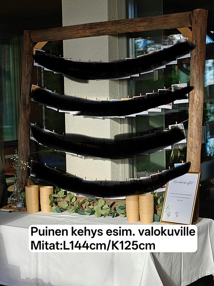 Puinen kehys esim. valokuville