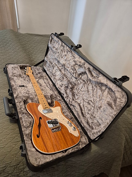 Fender Telecaster 2017 Limited Edition American Elite Mahogany Thinline, Natural