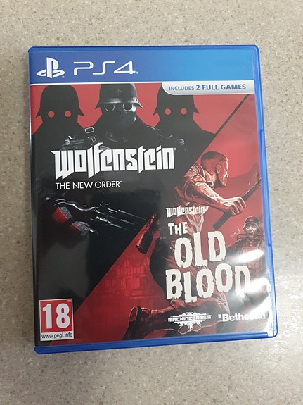 PS4 ja ps5  Wolfenstein The New Order + The Old Blood peli