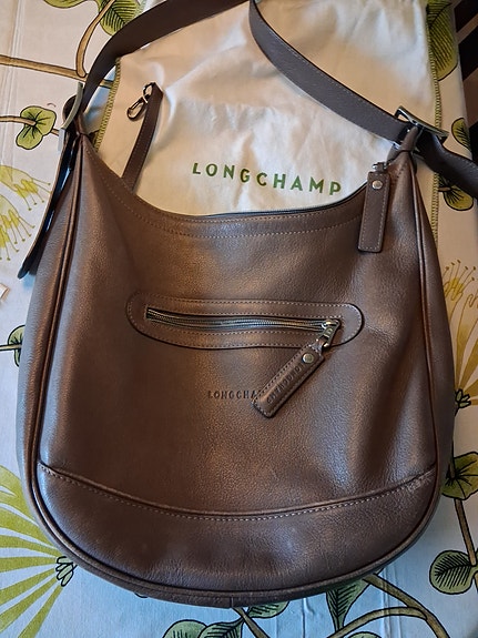 Longchamp nahkalaukku ruskea naiset