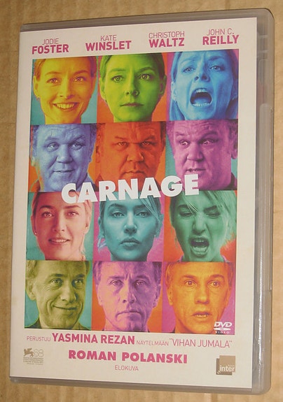 Carnage, Taken, Turvatalo, Menolippu Mombasaan, Star, Argo, Kolmoisristi, Taxi