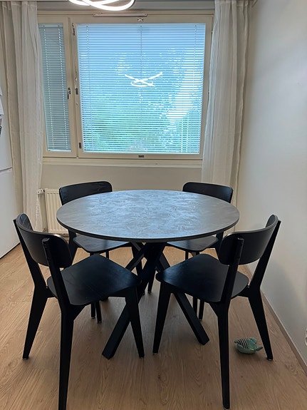 Pöytäryhmä, pöytä+4 tuolia
