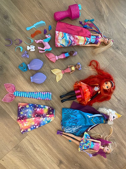 Barbie nuket ja tarvikkeet iso setti