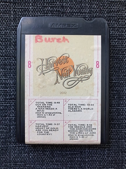 Neil Young Harvest 8-raita kasetti