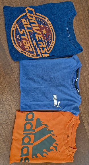 T-paidat pojalle: Adidas, Puma, converse, koko 146-152 cm