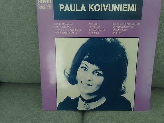 Paula Koivuniemi LP-levy Sävel SÄLP 675harvinaisen hyväkuntoinen.+ 2kpl