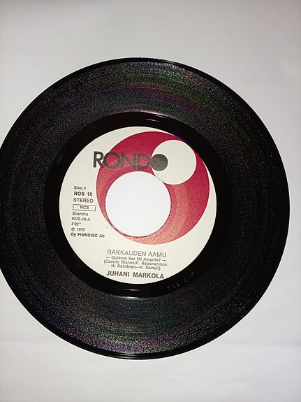 Juhani Markola – Rakkauden aamu / kun tuuli soi 7" vinyylisingle