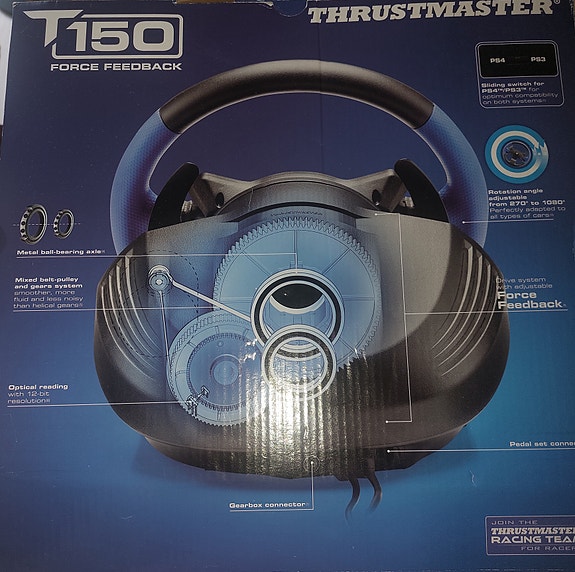 Thrustmaster T150 Force Feedback rattiohjain PS4/PS3/PC