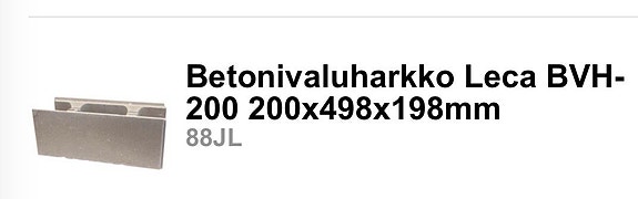 Ostetaan kuvan kaltaisia harkkoja