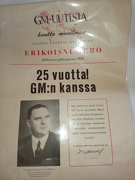 GM juhlaesite 25 vuotta GM:n kanssa