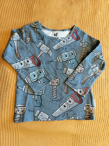 Trikoopaita työkalut 92cm, Kajavalla handmade