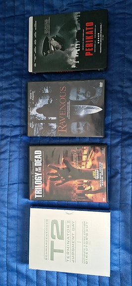 DVD-paketti (Ravenous, Trilogy of the Dead, Perikato & Terminator 2)