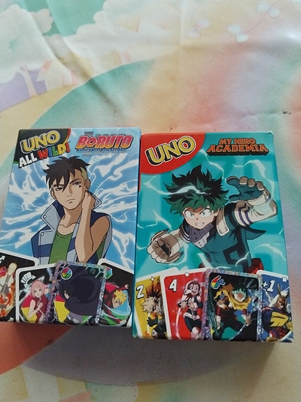 UNO Boruto ja UNO My Hero Academia korttipelit