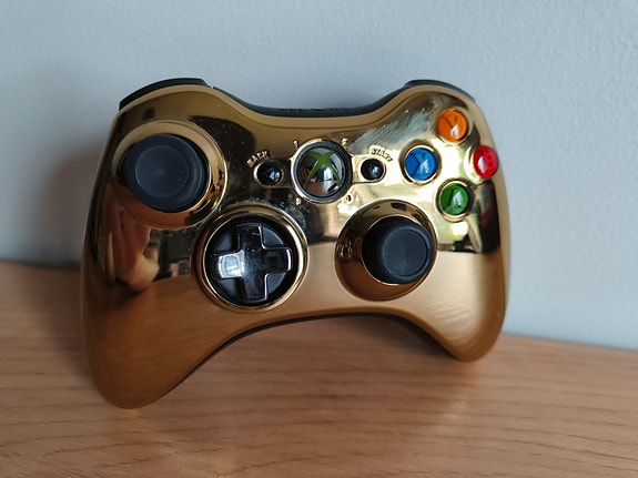 Xbox 360 langaton ohjain kultainen