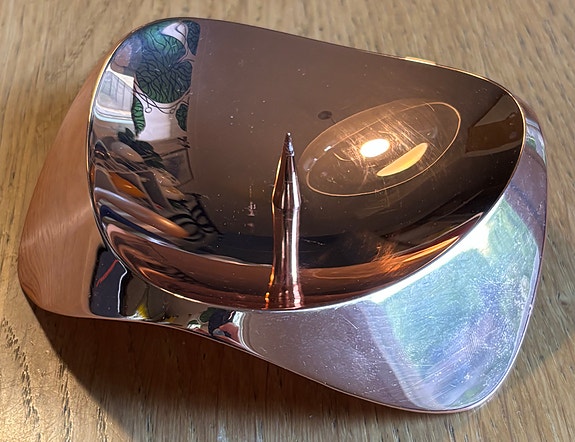 Stelton Papilio Uno kynttilänjalka - Klaus Rath - kupari