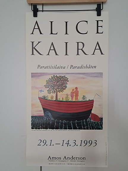 Alice Kaira, Paratiisilaiva, näyttelyjuliste