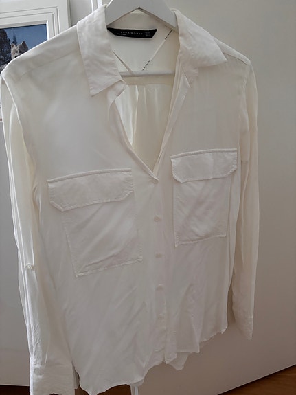 Zara Woman paitapusero XS valkoinen