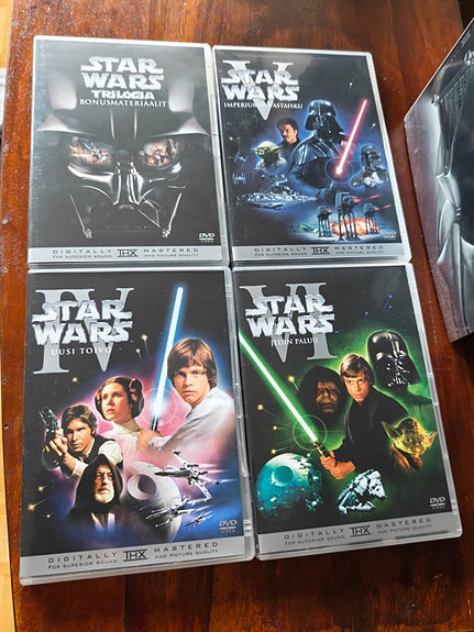 Star Wars Trilogy IV V VI DVD-boksi