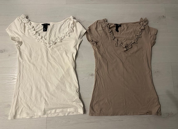 H&M naisten t-paidat, S 2 kpl