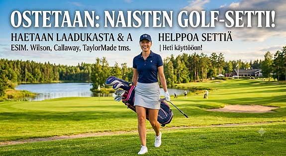 Naisten laadukas golfsetti aloittelijalle