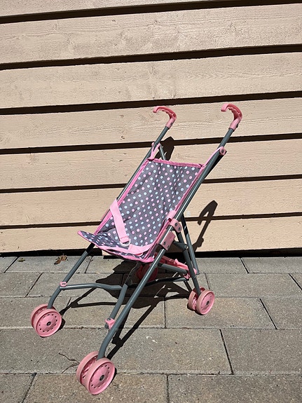 Baby Born nukenrattaat pinkki/harmaa