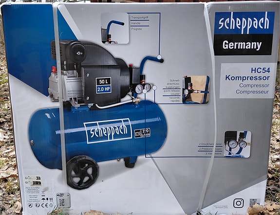 Scheppach kompressori 50 l 1500 W 8 bar