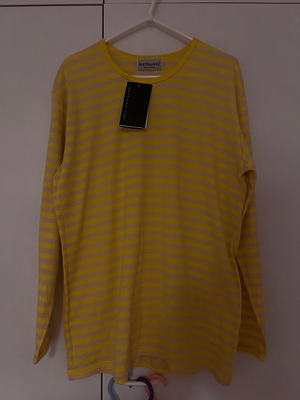 Marimekko keltainen raitapaita